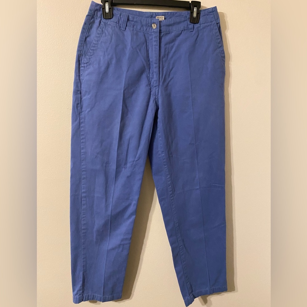 Womens‎ L.L. Bean Robins Egg Blue Straight Leg Chinos Slacks Size 10 30” Inseam
